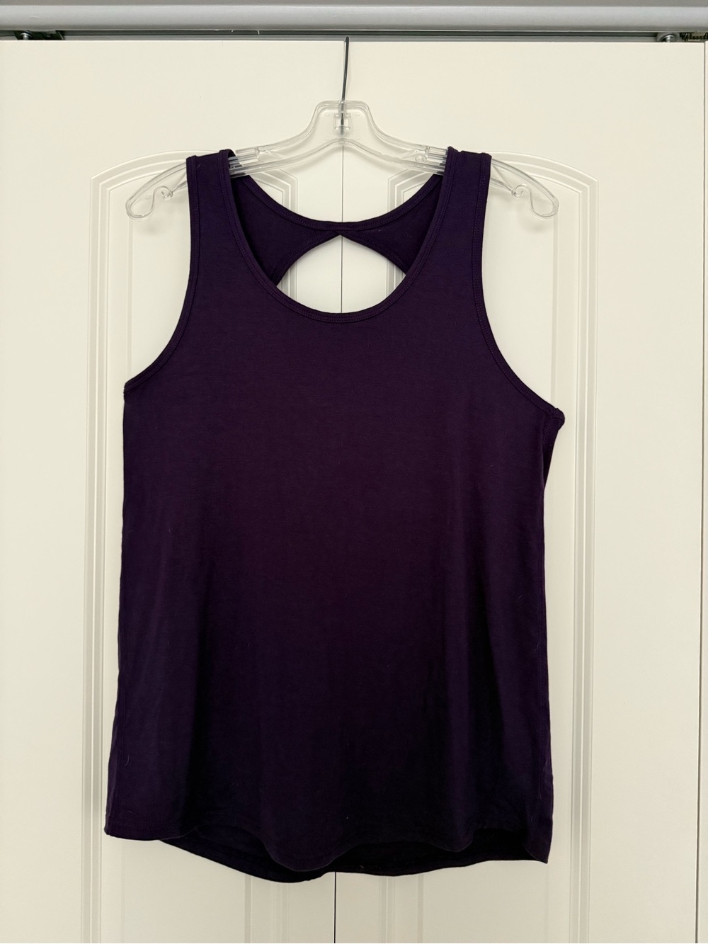 ZYIA Deep Purple Tank with Twist Back Detail
